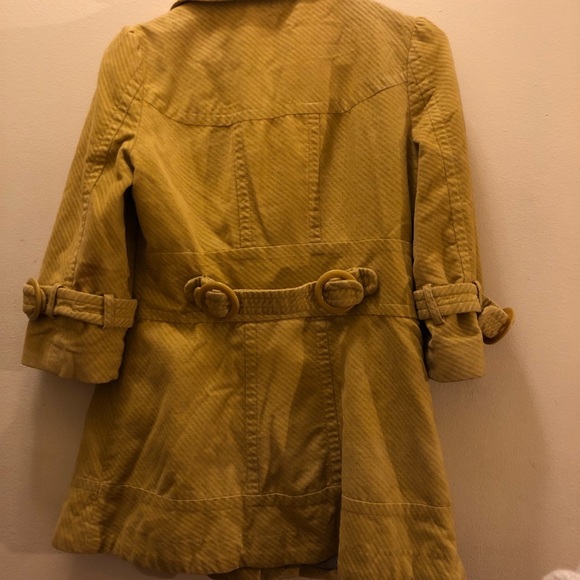 anthropologie | elevenses yellow pea coat - Picture 6 of 7